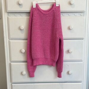 NWOT Forever 21 Fuchsia Crew Neck Sweater